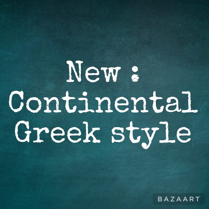 continental style Greek placeholder