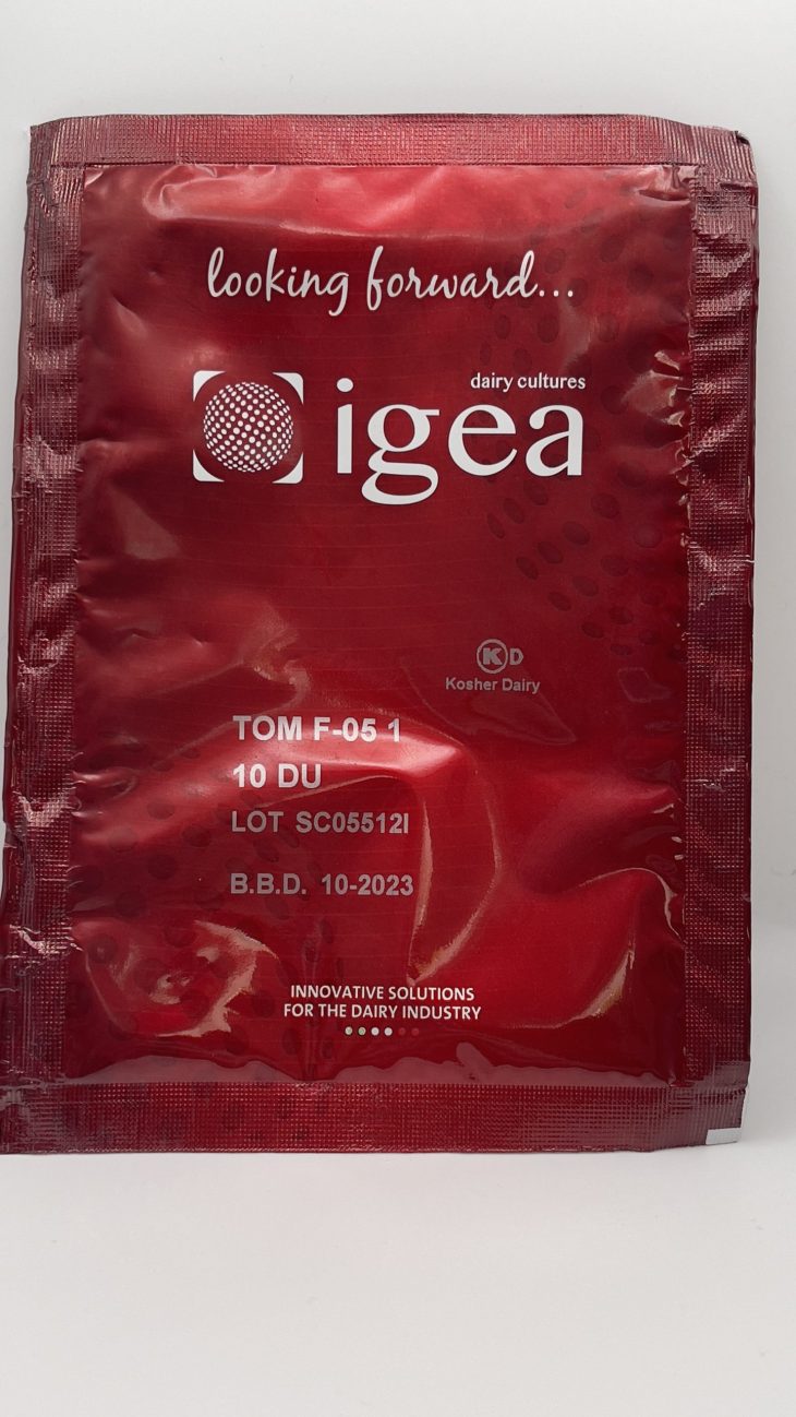 1 x 10 unit sachet of tom f culture for cheese making