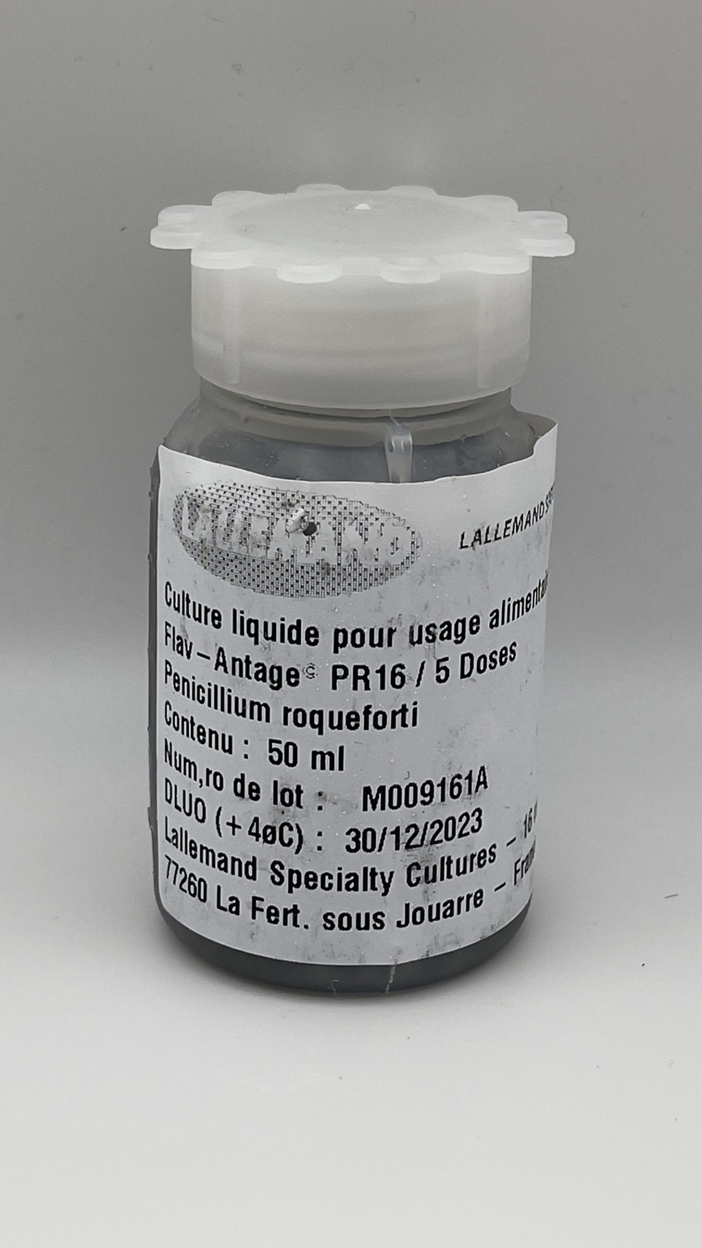 One 50 ml bottle of PR-16 penicillium roqueforti