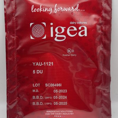 One red five unit sachet of 1121 yogurt culture