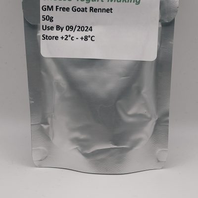50g pouch of goat rennet. Paste