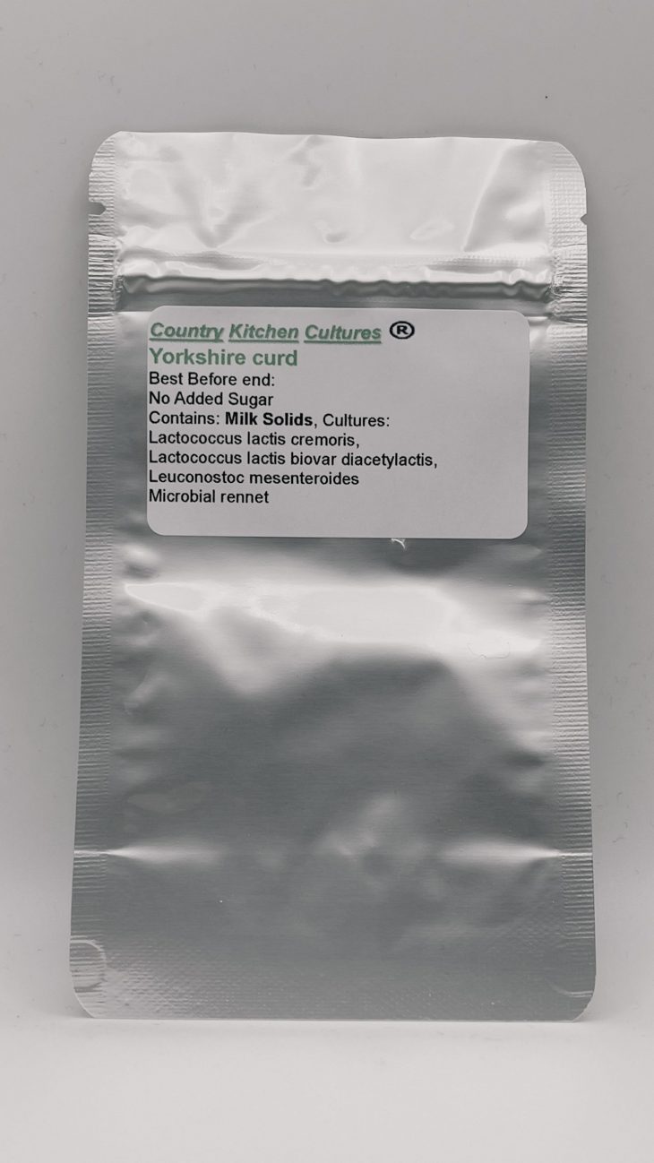 One sachet of Yorkshire curd culture